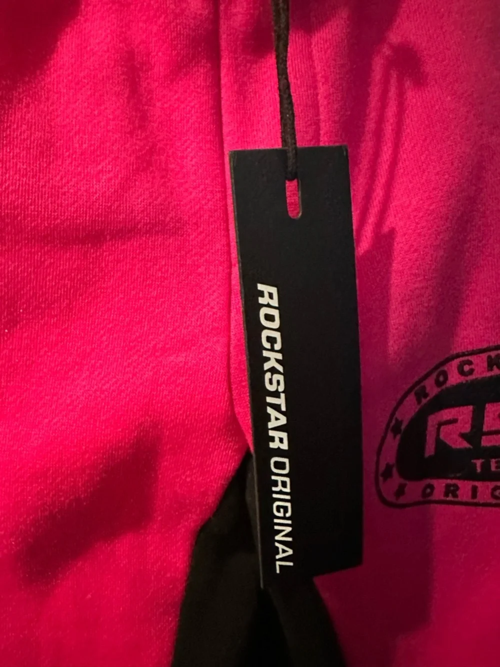 Rockstar Original Girls Esha Black/Pink Flame Track Pants Size 7 - Picture 8 of 8